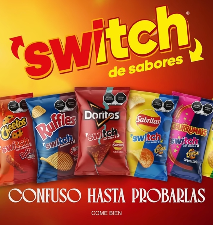 Confuso hasta probarlas: regresa Sabritas® Switch
