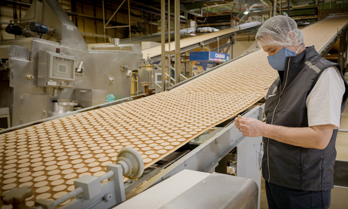 Employee overseeing PepsiCo product creation