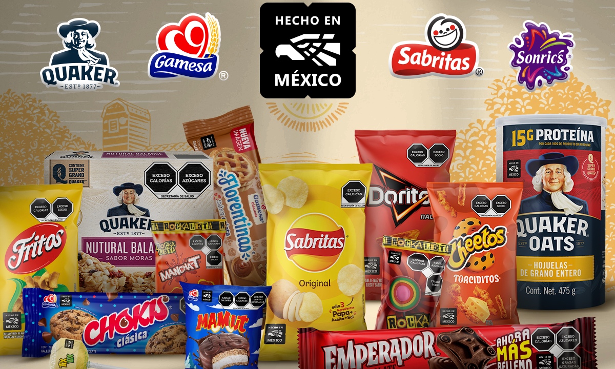 Productos de PepsiCo México con el sello Hecho en México